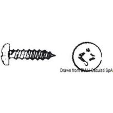 Osculati Self-tapping screw cross head 3.5x13 AISI 304 AUTO TC3,5X13, A2-7981-03.5X013