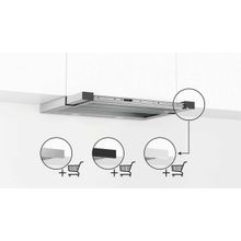 Встраиваемая вытяжка Bosch DFR067T51 нержавеющая сталь