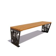 Скамейка садовая «ПАВЛИН» банкетка (1,5м)