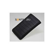 Чехол с язычком (Flotar) Nokia 710 крокодил черный