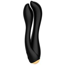 Yuanse Черный анально-вагинальный вибратор Gofinger - 17,5 см. (черный)