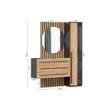 Алмаз. Любимый дом Неаполь Прихожая №8 (Черный Дуб Золотой)