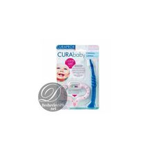 Curaprox CKC 42 Girl Стимулятор для прорезывания временных зубов Curababy, розовый и детская зубная щетка