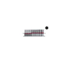 Набор удлиненных торцевых головок 1 2", 6-ти гр., CrV, 10шт., 10-22мм