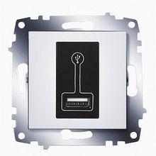 Розетка 1xUSB COSMO, белый |  код. 619-010200-142 |  ABB