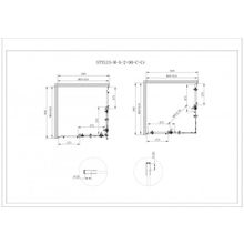 Душевой уголок CEZARES STYLUS-O-M-A-2 STYLUS-O-M-A-2-90-C-Cr