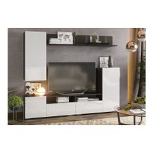 Case Гостиная Лия Венге Белый глянец