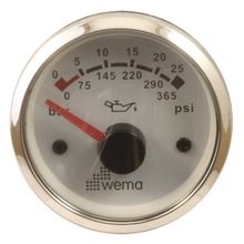 Wema Индикатор давления масла белый Wema IORP-WW-0-25 12 24 В 0 - 25 бар