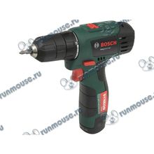 Дрель-шуруповёрт Bosch "EasyDrill 1200" 06039A210B, аккум. (Li-Ion 12В, 450 1650об.мин., быстроз.) + доп.аккум. + кейс [138831]