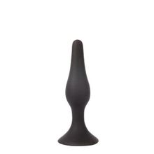 Чёрная анальная втулка Sex Expert - 10 см. Черный