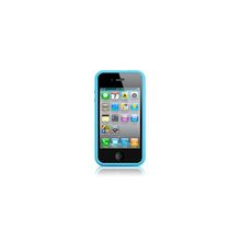 Оригинальный бампер для iPhone 4 и 4S Apple Bumper, цвет голубой (MC670ZM B)
