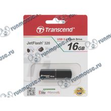 Накопитель USB flash 16ГБ Transcend "JetFlash 320" TS16GJF320K (USB2.0) [127892]