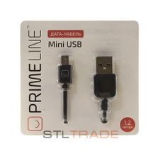 USB-кабель Prime Line для miniUSB, 1,2м черный 7203
