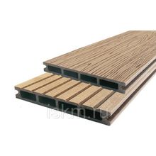 Доска террасная из ДПК SLIM ш.140х18 мм КОРАЛЛ тиснение под дерево