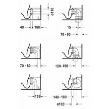 Унитаз-компакт Duravit Darling New 21380900001-WG антигрязевое покрытие