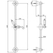 Душевой гарнитур Cezares First (FIRST-SD-03 24-Bi) золото 24 карат