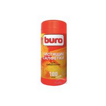 Туба с чистящими салфетками BURO, для поверхностей, 100 шт (BU-Tsurface)