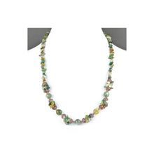 Бусики-Колечки Авторские бусы Яшма, хрусталь "Апреля" арт.П3746