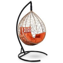 Кресло кокон подвесное SEVILLA VELOUR горячий шоколад + каркас