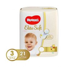 Huggies Elite Soft 3 (5-9 кг) 21 шт