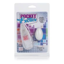 California Exotic Novelties Круглое белое виброяйцо Pocket Exotics Vibrating Egg (белый)