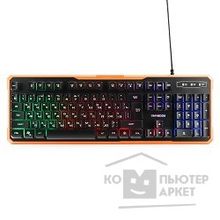 Гарнизон Клавиатура игровая GK-320G черный USB, подсветка, код "Survarium", антифантомные клавиш