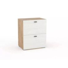 Сильва НМ 011.87-02 Тумба Snow wood   дуб бунратти   белое дерево ID - 309341