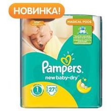 Подгузники Pampers   Baby-Dry 1 (2-5 кг), 27 шт