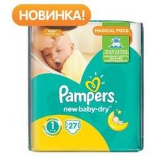 Подгузники Pampers   Baby-Dry 1 (2-5 кг), 27 шт