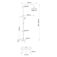 Душевая система Wasserkraft A12202 хром