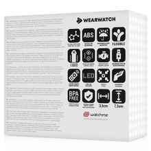 DreamLove Голубое виброяйцо с черным пультом-часами Wearwatch Egg Wireless Watchme (голубой)