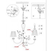 Подвесная люстра Odeon Light Madina 2889 5