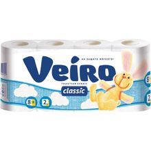 Veiro Classic 8 рулонов в упаковке 2 слоя