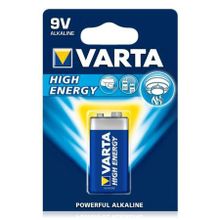 Батарейка 9V VARTA 6LR61 1BL Long Life Power, щелочная, в блистере (4922)