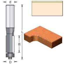 Фреза Dimar 1010043 обгонная D9,5x25,4 L69 Z2 хвостовик 6