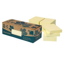 Блок-кубик для заметок желтый Эко 12 шт уп. 50х40 мм. 100 листов INF