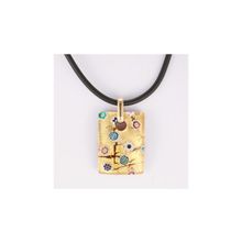 Подвеска из муранского стекла на каучуке, Арт. 603565, размер 3 см х 4 см