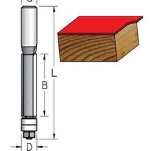 Фреза WPW F361282 D12,7 B38 Z3 обгонная длинная нижний подшипник хвостовик 12