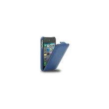 Синий кожаный чехол Melkco Jacka Type Special Edition для iPhone 4 (4S)