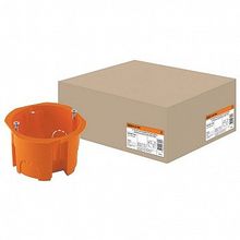 Установочная коробка СП D65х45мм²  саморезы, оранжевая, IP20 |  код. SQ1402-1126 |  TDM