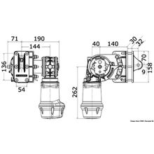 Osculati S900 Stern windlass 12 V 600 W, 02.537.02