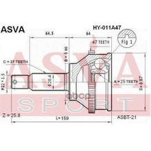 Шрус Внешний ASVA арт. HY011A47