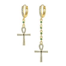 Серьги "Кресты" (арт. 82338-4)