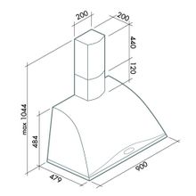 FALMEC GINEVRA TILE 90 (960) S