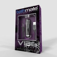 Серебристая перезаряжаемая вибропуля Bathmate Vibrating Bullet Vibe Chrome (110194)