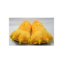 Мягкие домашние тапочки желтые