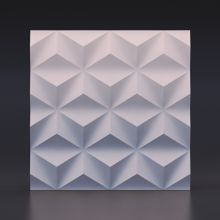 Стеновая гипсовая 3D панель – Гексакуб, 500х500mm