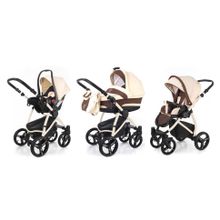 Коляска 3 в 1 Esspero Newborn Lux (шасси Beige) - Beige Brown