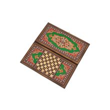 Нарды + Шашки "Сирия Зеленые" большие