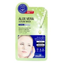 Маска для лица тканевая успокаивающая с алоэ вера MBeauty Aloe Vera Serum Mask 3шт